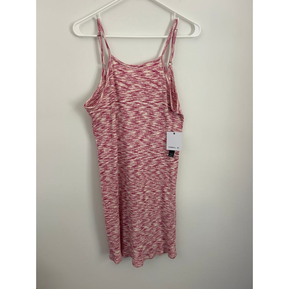 O'Neill Morette Spacedye Dress-Barbie Pink Mini Length Tank Dress NWT - Picture 2 of 11